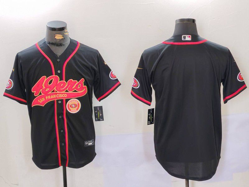 Men San Francisco 49ers Blank Black gold Joint Name 2024 Nike Limited NFL Jersey style 9011->san francisco 49ers->NFL Jersey